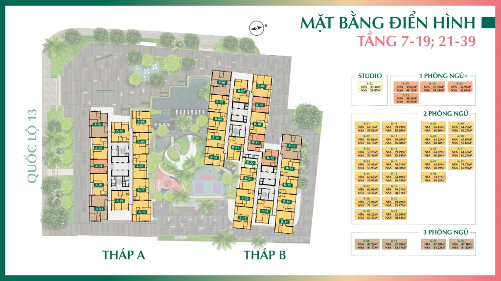 Mặt bằng The Emerald Boulevard